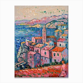 Pink Town Canvas Print