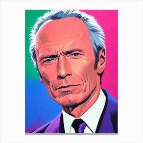 Clint Eastwood Pop Movies Art Movies Canvas Print