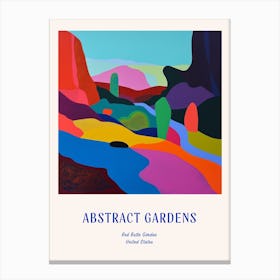 Colourful Gardens Red Butte Garden Usa 1 Blue Poster Canvas Print