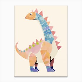 Nursery Dinosaur Art Tsintaosaurus 1 Canvas Print