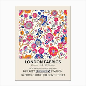 Poster Tulip Tide London Fabrics Floral Pattern 2 Canvas Print