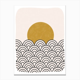 Sun Waves Canvas Print