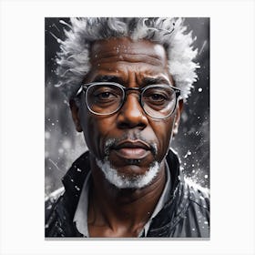 Man In Glasses Canvas Print