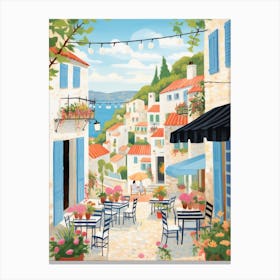 Hvar Croatia 1 Illustration Canvas Print