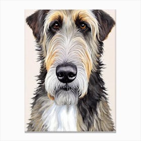 Irish Wolfhound Watercolour dog Canvas Print