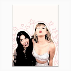 Taylor Swift And rodrigo olivia 1 Canvas Print