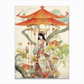 Pagoda Lady Canvas Print