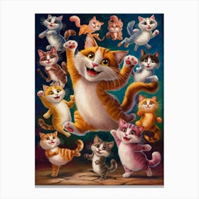 Cats In The Sky Canvas Print