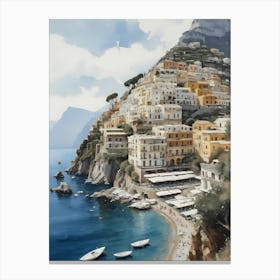 Summer In Positano Painting (23) 1 Canvas Print
