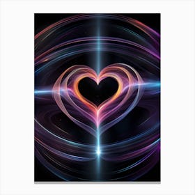 Abstract Heart Canvas Print