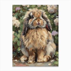 American Fuzzy Rabbit Painting 2 Canvas Print