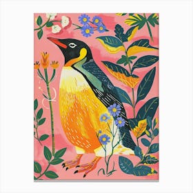 Spring Birds Penguin 5 Canvas Print