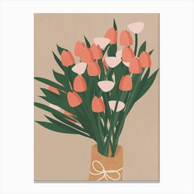 Tulips Bouquet Canvas Print