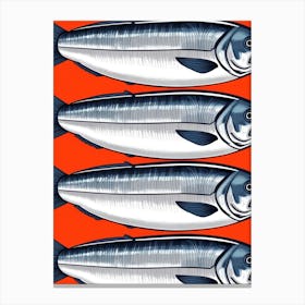 Four Sardines Canvas Print