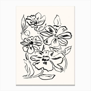 Flower Print Canvas Print