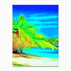 Fiji Beach Pop Art Photography Tropical Destination Canvas Print