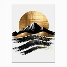 Gold Mountains Canvas Print 1 Canvas Print