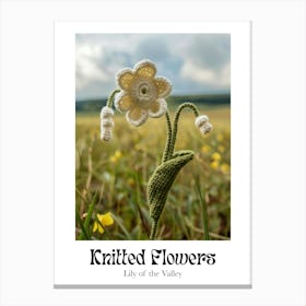 Knitted Flowers Lily Of The Valley 2 Canvas Print