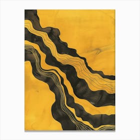 'Black And Yellow' 1 Canvas Print