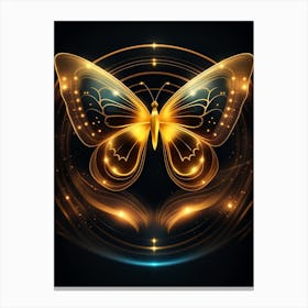 Golden Butterfly 51 Canvas Print