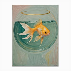 Goldfish In Bowl Canvas Print