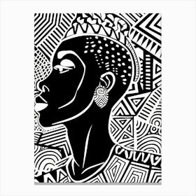 Afro African Woman Canvas Print