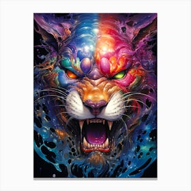 Psychedelic Tiger Canvas Print