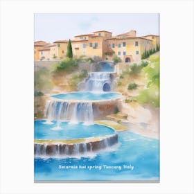 Saturnia hot spring Tuscany Italy Painting Canvas Print