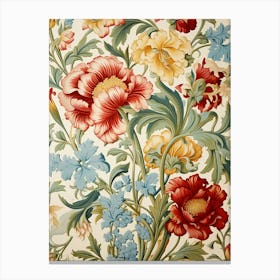 Victorian Floral Wallpaper 3 Canvas Print