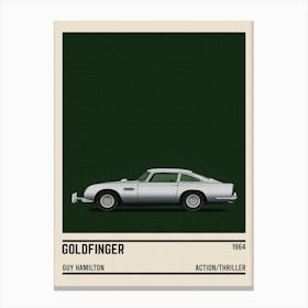 Goldfinger Car Movie Canvas Print