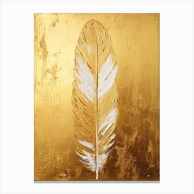 Gold Feather 2 Canvas Print