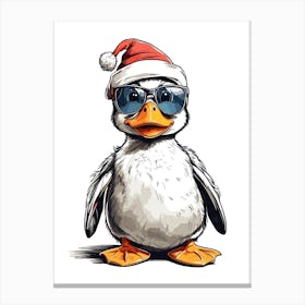 Christmas Duck Canvas Print