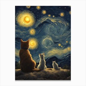 the stargazers Canvas Print