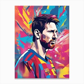 Lionel Messi 3 Leinwandbild