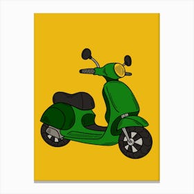 Scooter Vector Illustration Canvas Print