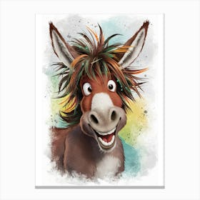 Donkey Canvas Print