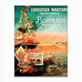 International Fair In Bordeux France Canvas Print