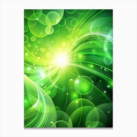 Green Abstract Background No Text (2) 1 Canvas Print