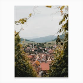 Village in the vineyards Alsace |Colmar |  France  Canvas Print