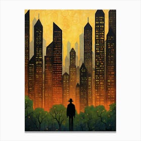 Gunslinger In New York - The Dark Tower Series Canvas Print