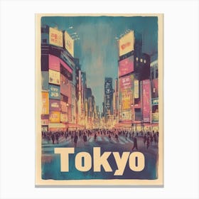 Aihrgdesign A Classic 1960s Travel Poster For Tokyo Showcasin C0dead98 3369 47c0 8777 57edb630aad4 3 Canvas Print