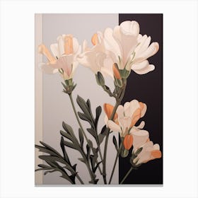 Flower Illustration Freesia 2 Canvas Print