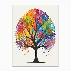 Rainbow Tree Canvas Print