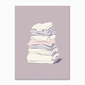 Stack Of Clothes 1 Canvas Print