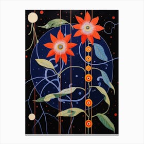 Passionflower 2 Hilma Af Klint Inspired Flower Illustration Canvas Print