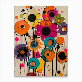 Colorful Flowers 3 Canvas Print