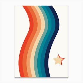 Rainbow Star Canvas Print