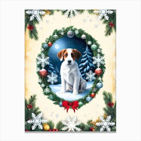 Christmas Dog Canvas Print