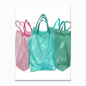 Shopping Bags Vector Canvas Print