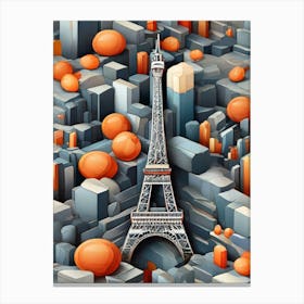 Paris Eiffel Tower Canvas Print